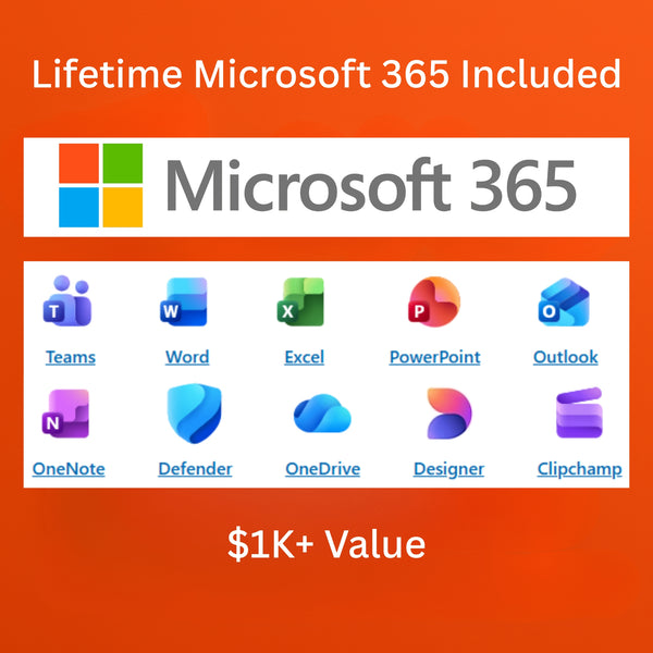 X1500 15.6” Windows 11 Laptop – 128GB Storage Microsoft 365 for