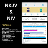 E-bible Audio Book with NIV and NKJV