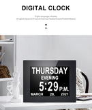 7" Digital Calendar Clock