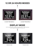 7" Digital Calendar Clock