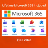 X1500 15.6” Windows 11 Laptop – 128GB Storage Microsoft 365 for Lifetime, Carrying Case Included