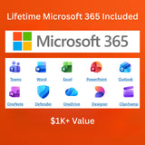 X1500 15.6” Windows 11 Laptop – 128GB Storage Microsoft 365 for Lifetime, Carrying Case Included