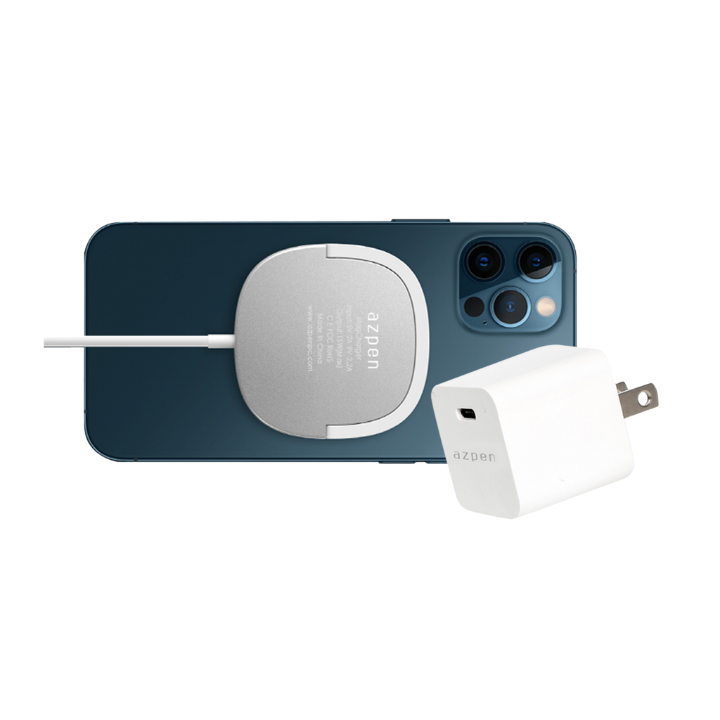 Magnetic Wireless Charger 20Watt Wall Bundle