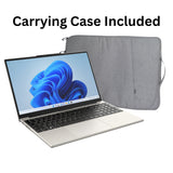 X1500 15.6” Windows 11 Laptop – 128GB Storage Microsoft 365 for Lifetime, Carrying Case Included