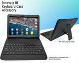 A1080KB 10.1" inch Android Tablet with Keyboard Case Bundle